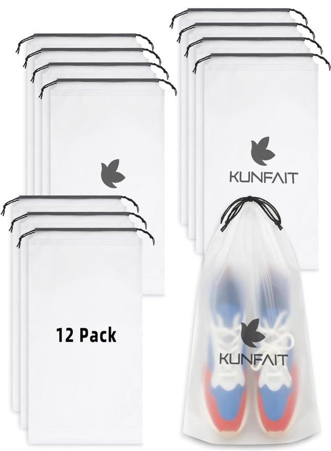 KUNFAIT Shoe Bags for Travel Drawstring Packing Bags Dustproof Portable Storage Organiser Pouch for Men and Women (12) - Image 1